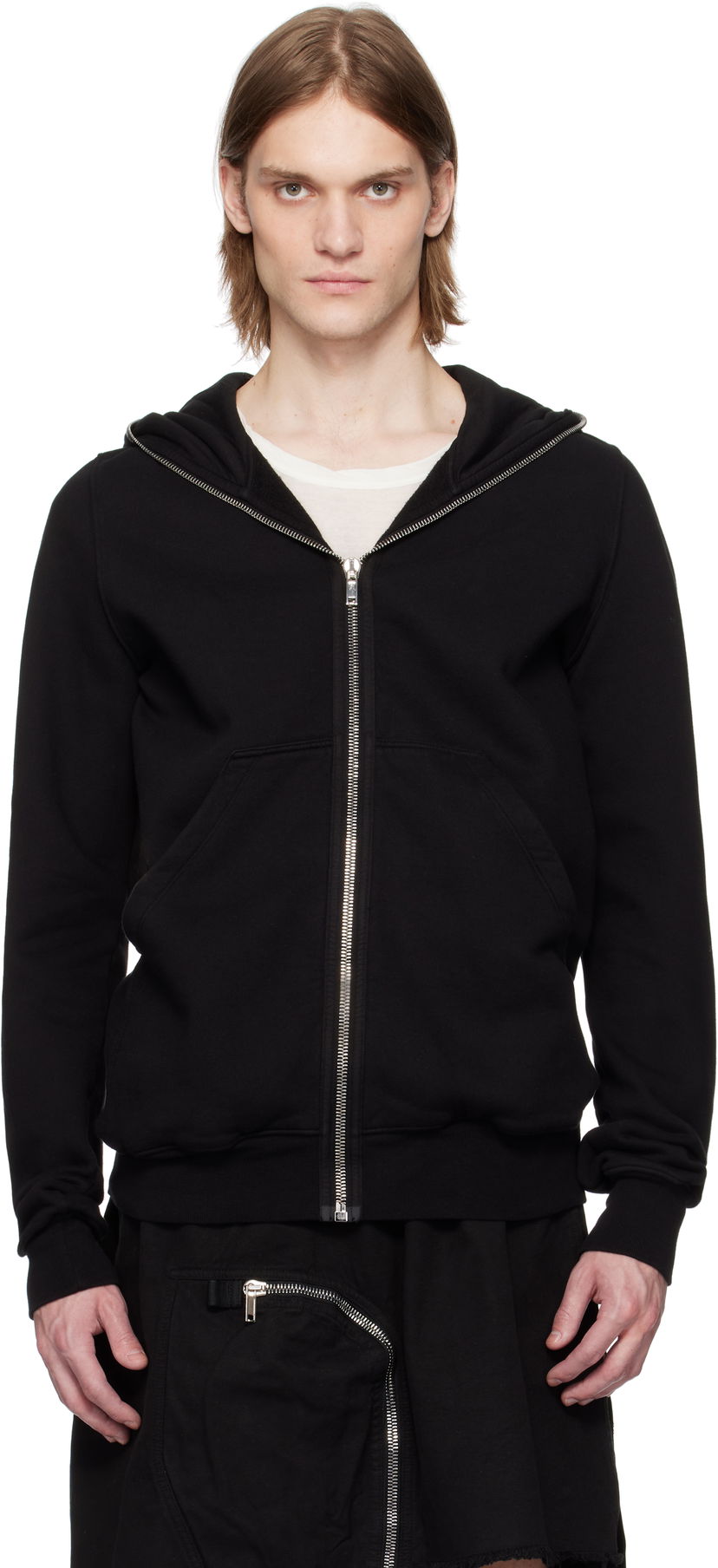 Світшоти Rick Owens Rick Owens DRKSHDW Hollywood Zip Hoodie чорний | DU01E3291 F