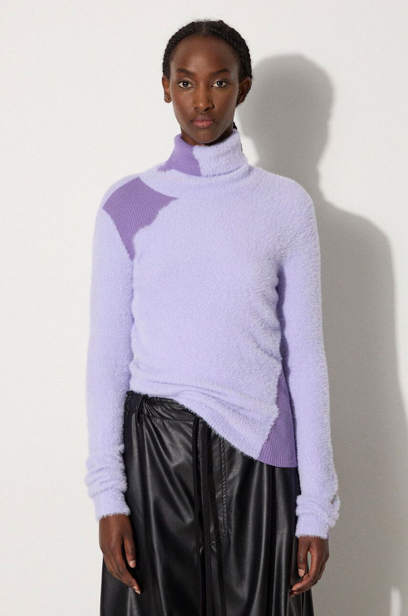 Cветр Maison Margiela Turtleneck Knit Sweater Фіолетовий | S62HA0088.M13073