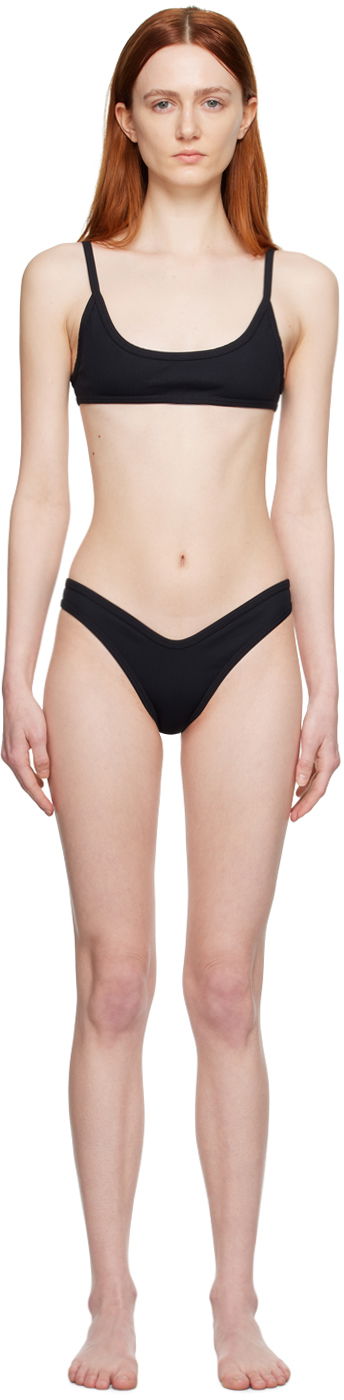 Купальники The Attico Attico Scoop Neck Bikini чорний | 233WBB06 PA16