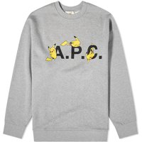 Cветр A.P.C. Pokémon Pikachu x Crewneck Сірий | COGVF-H27863-PLB, 1