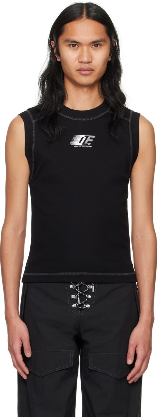 Безрукавка Dion Lee Fitted Tank Top чорний | C3177PS24