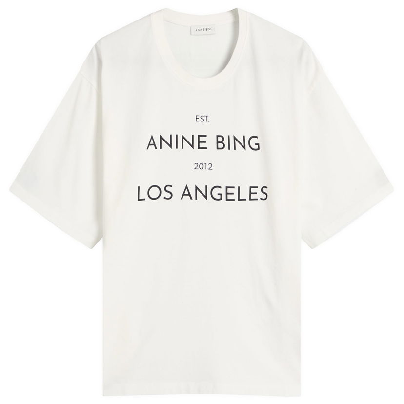 Футболка Anine Bing Rudy T-Shirt білий | A-08-11037-IVY1