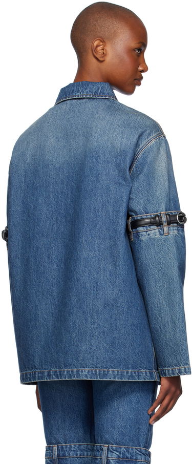Куртка Coperni Denim Jacket With Open Elbows Синій | COPCH42252, 2