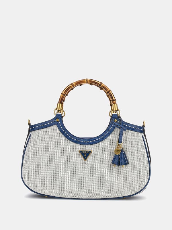 Сумочка GUESS Zabry Handbag With Croc-Print Details білий | HWBA9233070