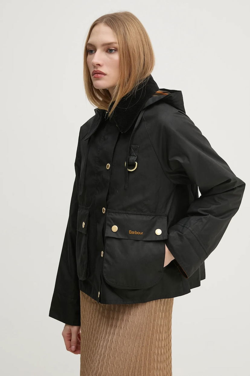 Куртка Barbour Barbour Reighton Wax Oversize Jacket чорний | LWX1397