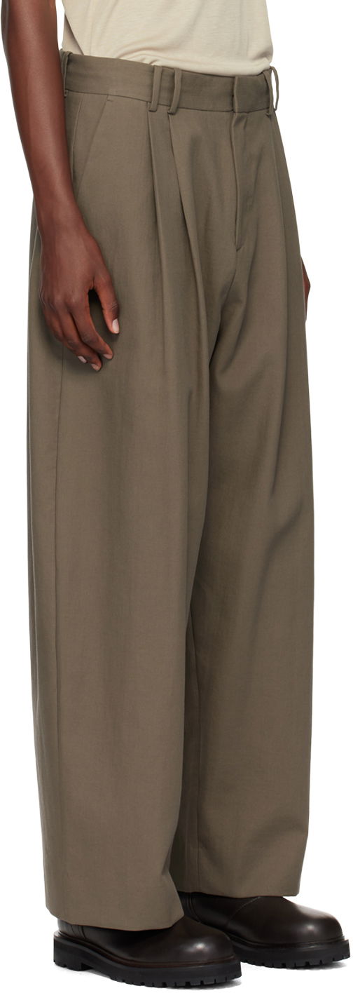 Штани Studio Nicholson Studio Nicholson Line Pleated Trousers Зелений | LINE SNM - 1185, 1