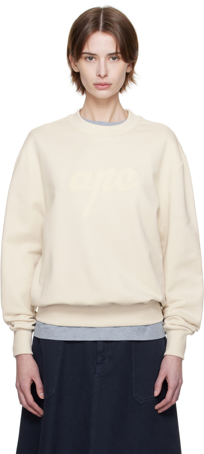 Світшоти A.P.C. A.P.C. Ethan Sweatshirt бежевий | COHGT-M27975