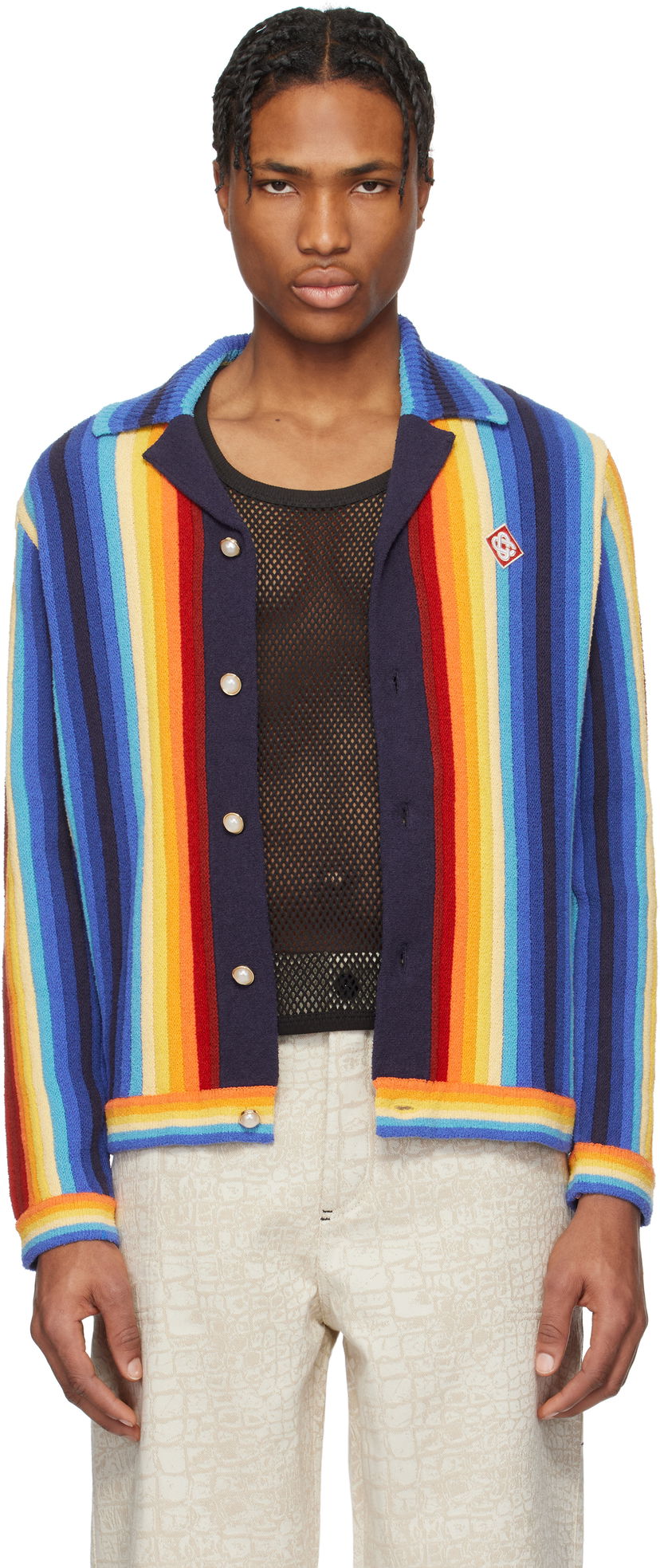 Cветр Casablanca Casablanca Gradient Stripe Towelling Cardigan Різнокольоровий | MS25-KW-910-01