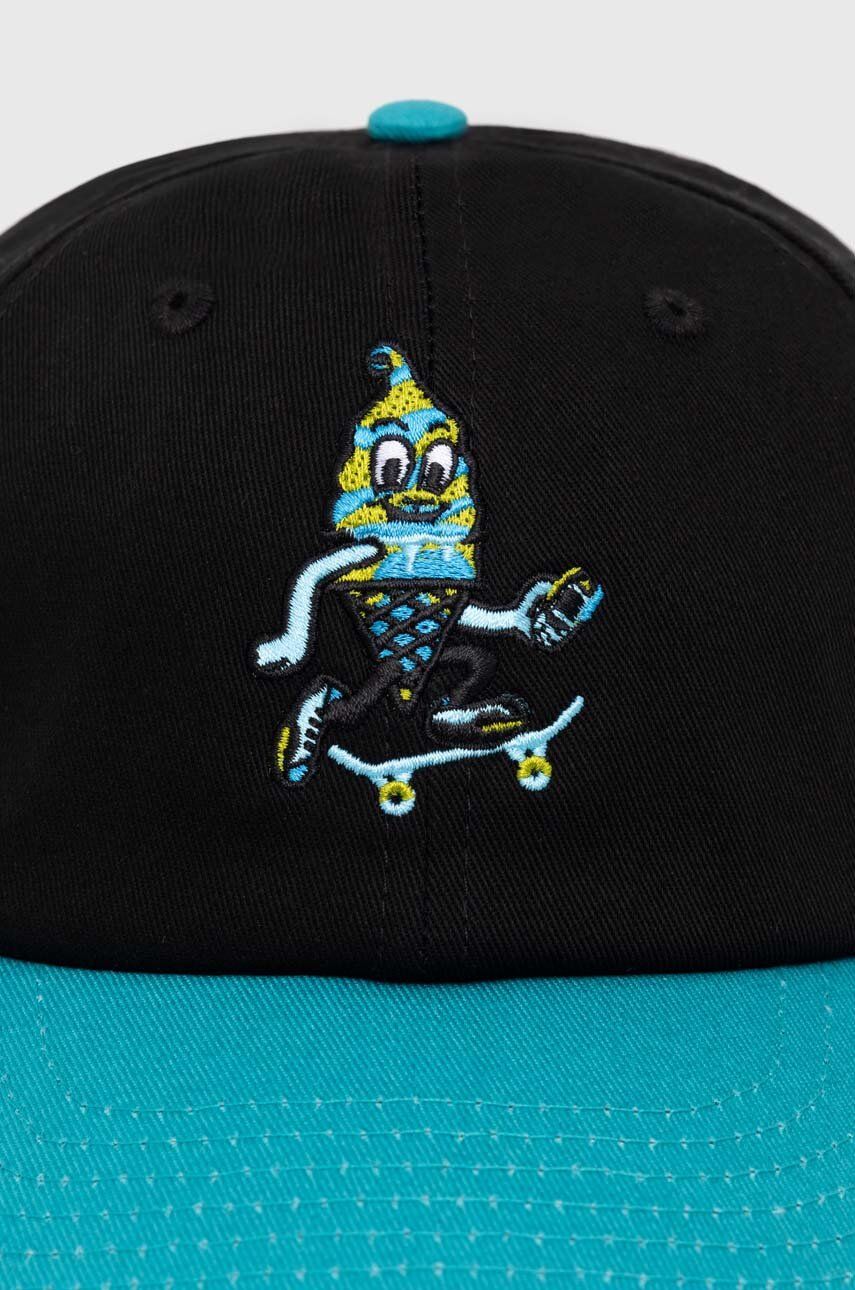 Кепка BBC IceCream ICECREAM Team EU Skate Cone Dad Cap чорний | IC24141, 1
