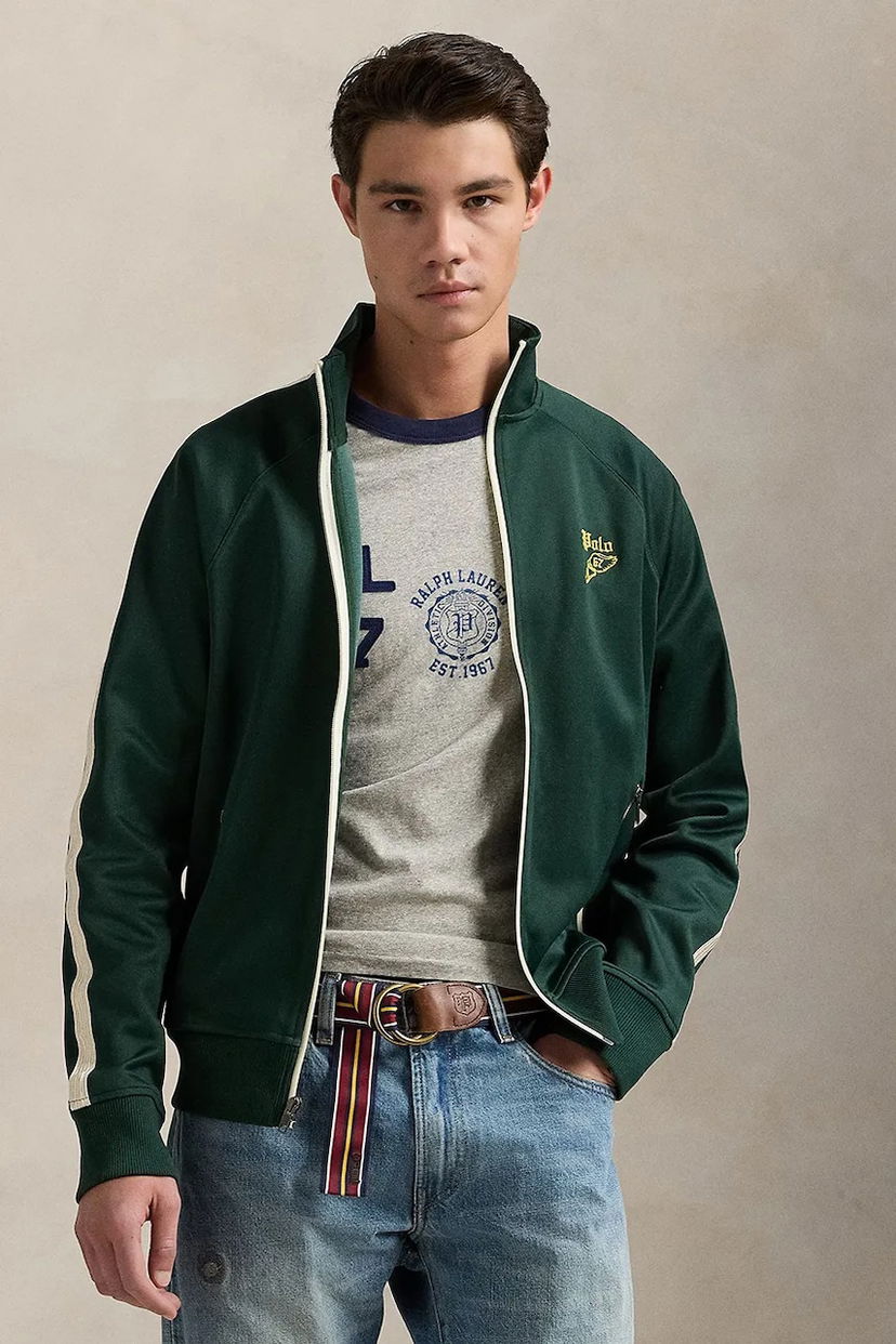 Куртка Polo by Ralph Lauren Polo Ralph Lauren Lstrackjktm1 Full Zip Track Jacket Зелений | 710971833