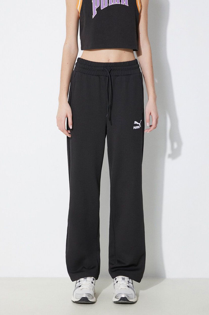 Спортивні штани Puma T7 High Waist Sweatpants чорний | 624212