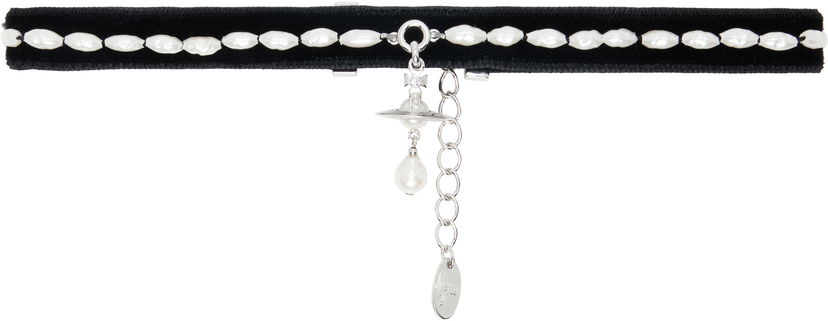 Кольє Vivienne Westwood Vivienne Westwood Aleksa Pearl Choker чорний | 6303003J-02P542-