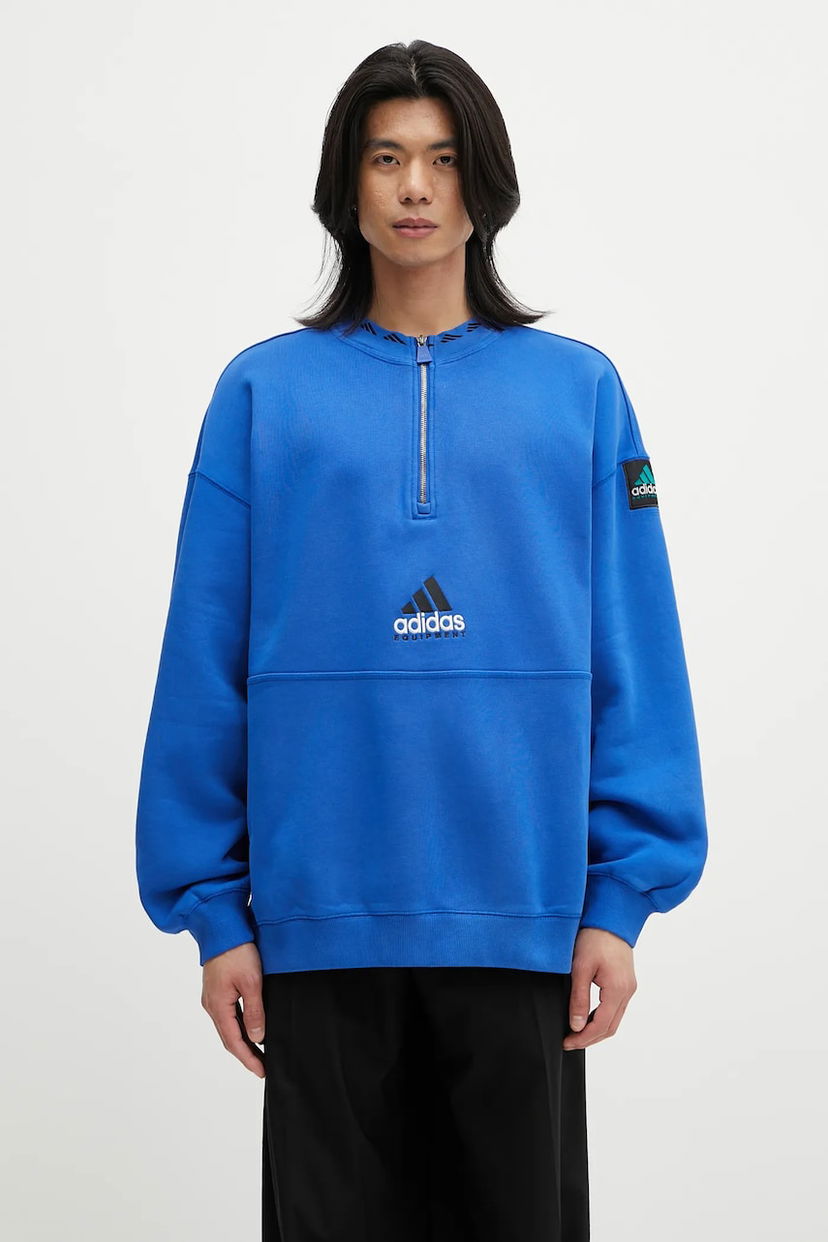 Світшоти adidas Originals adidas Originals EQT Fleece HZ Half-Zip Sweatshirt Синій | JD0643