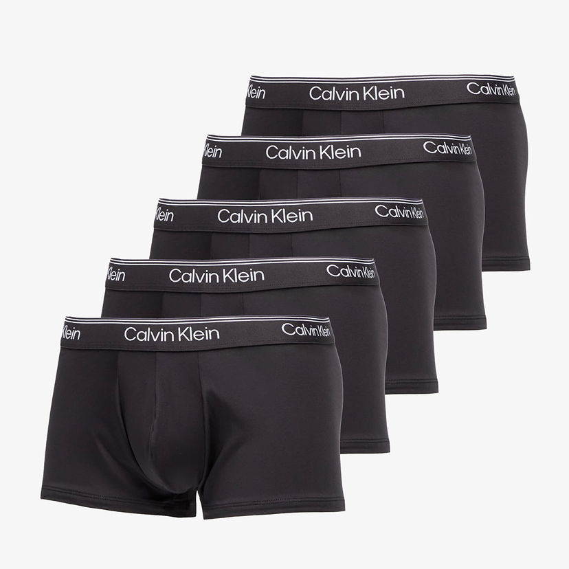 Боксери CALVIN KLEIN Microfiber Stretch Low Rise Trunk 5-Pack Black чорний | LV00NB4412 UB1