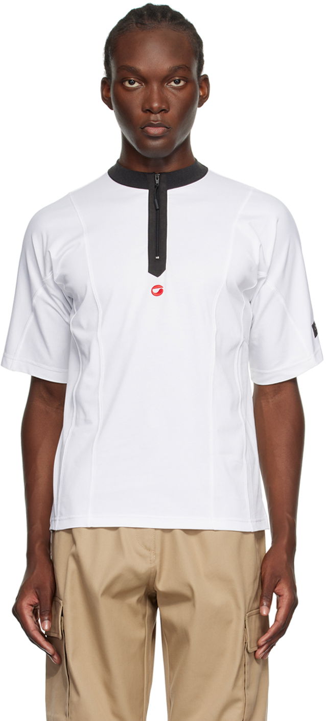Футболка Coperni Coperni Zip T-Shirt білий | COPJS93F5013MEN