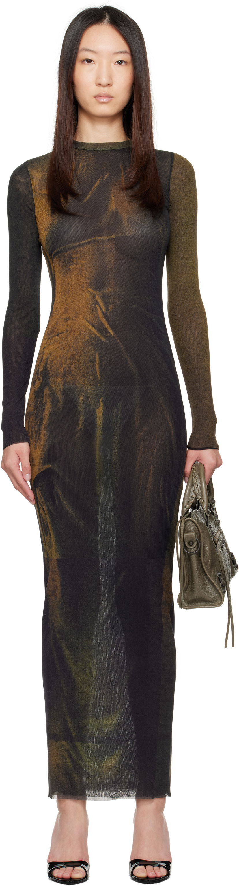 плаття Jean Paul Gaultier Jean Paul Gaultier Printed Maxi Dress Зелений | 25/03-W-DR027-M004P-4812