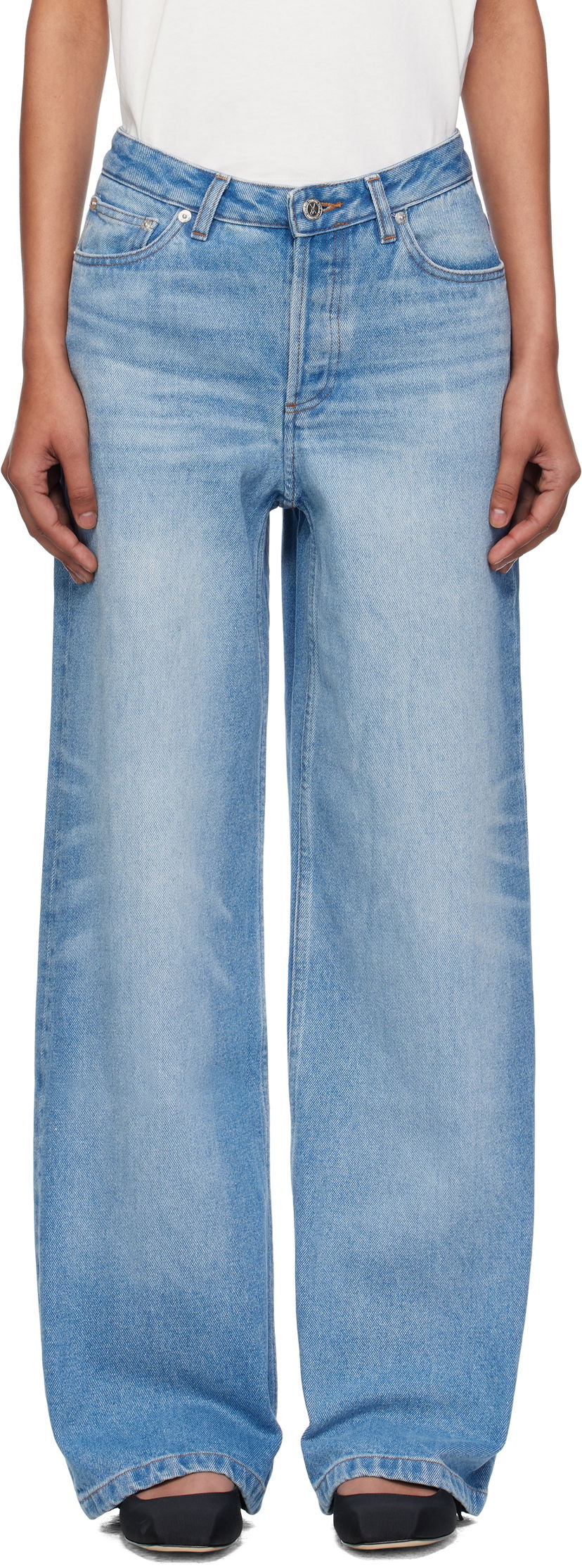 Джинси A.P.C. A.P.C. Elisabeth Wide-Leg Jeans Синій | COHIC-F09181