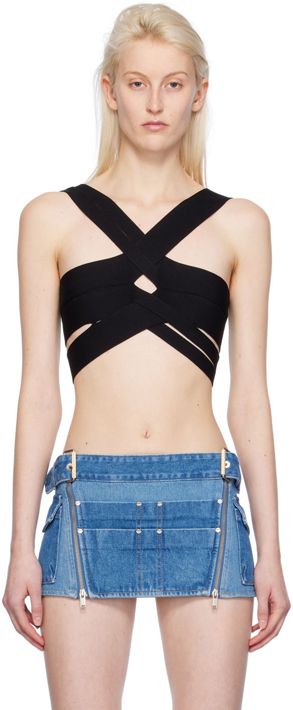 Бюстгальтер Dion Lee Harness Bralette чорний | A7770PS24