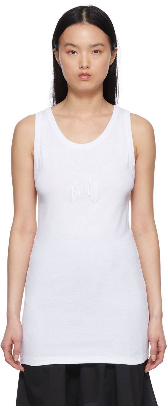 Безрукавка Ann Demeulemeester Seva White Tank Top білий | 2201-W-JE20-222-002