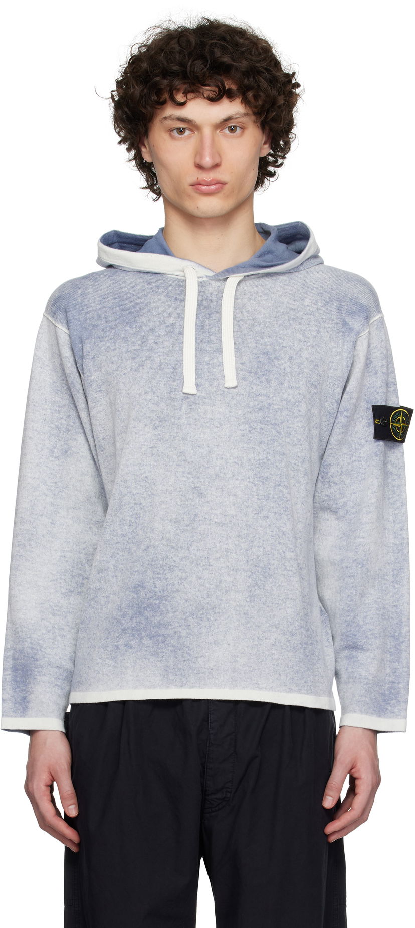 Світшоти Stone Island Stone Island Raw Hand Light Reversible Hoodie Синій | K1S15 5100029 S00Z2