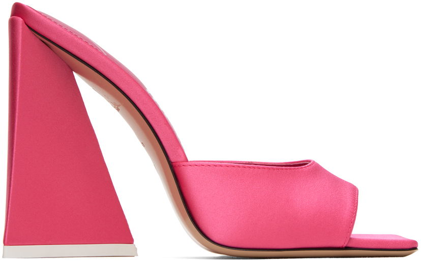 Аксесуари The Attico Attico Devon Satin Heeled Mules Рожевий | 237WS000 V015