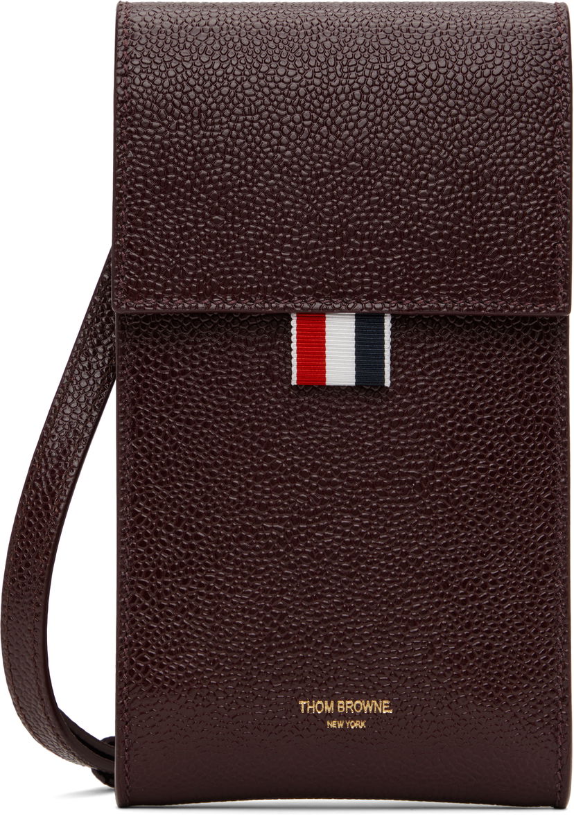 Гаманець Thom Browne Leather Crossbody Phone Pouch Коричневий | MAC113A-03542