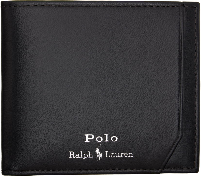 Гаманець Polo by Ralph Lauren Ralph Lauren Smooth Leather Billfold Wallet чорний | 405963228001