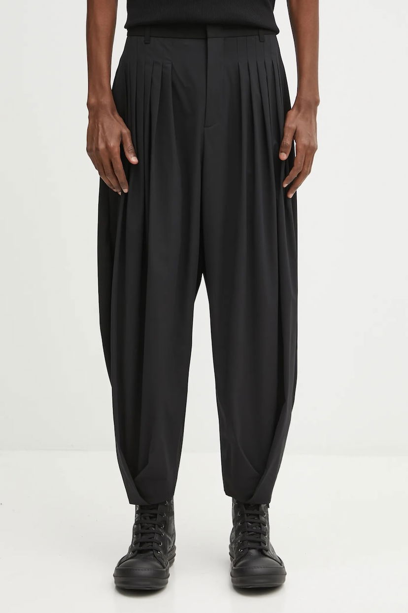 Штани ADER ERROR Pleated Wide-Leg Slacks чорний | BO01FWSA0206BK