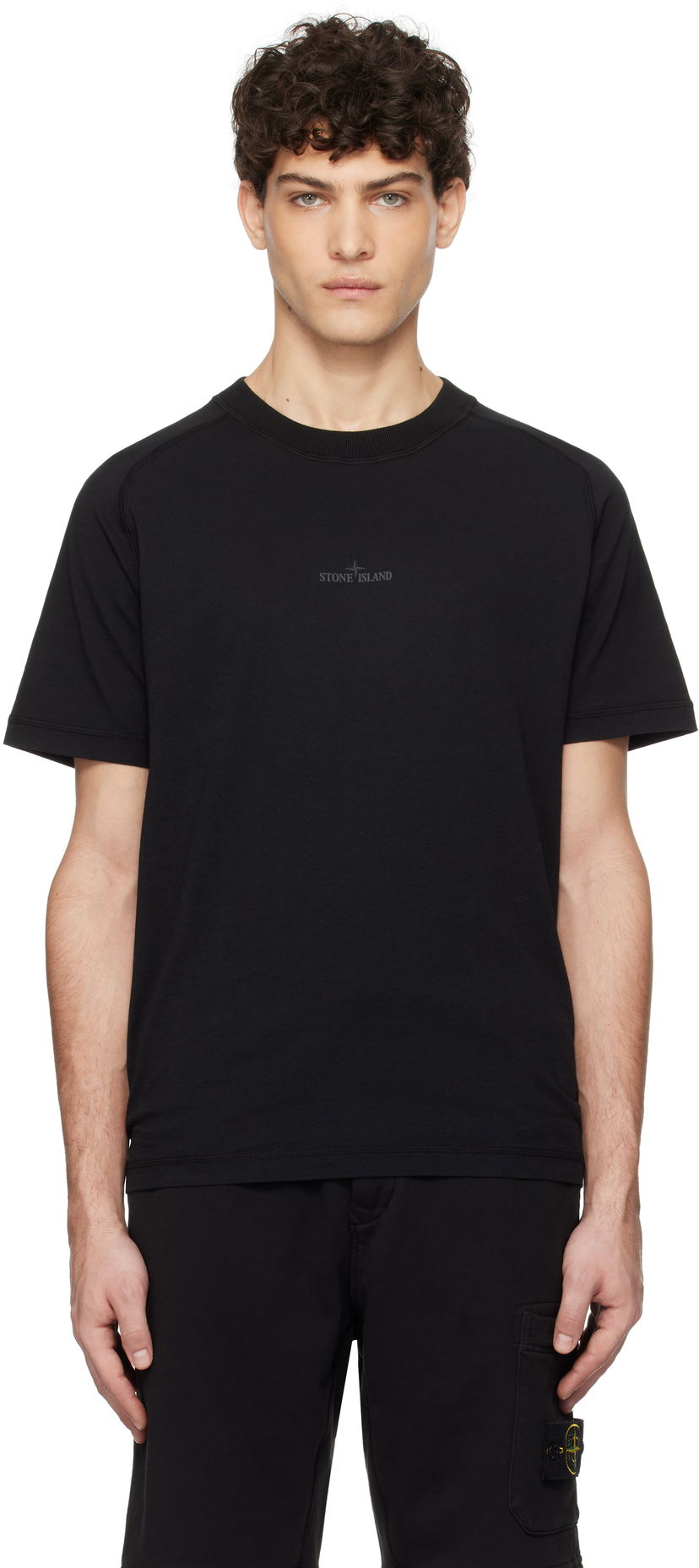 Футболка Stone Island Stone Island Organic Cotton Jersey T-Shirt чорний | K1S15 2100020 S0080