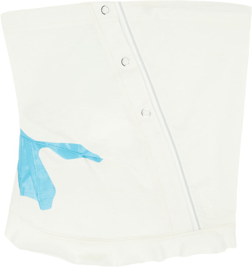Кроп-топи KIKO KOSTADINOV Kiko Kostadinov Alec K-Dart Gaiter Scarf білий | KKSS25GTR01-121