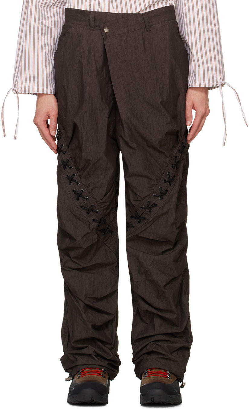 Штани карго Andersson Bell Lace-Up Trousers чорний | apa737m