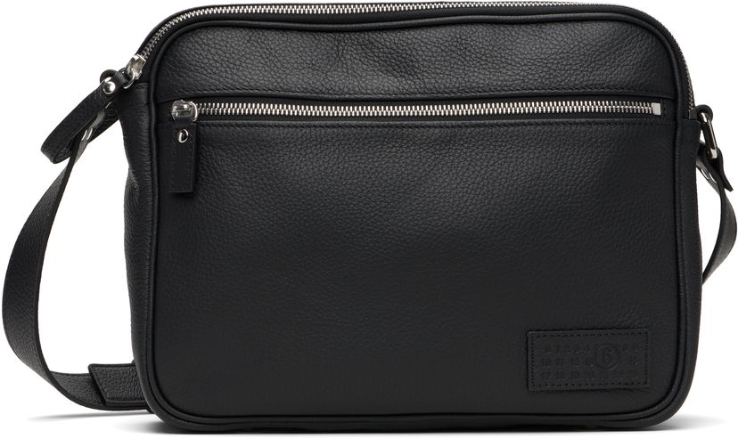 Сумка Maison Margiela MM6 Maison Margiela Leather Messenger Bag чорний | SB6ZH0025 P8326