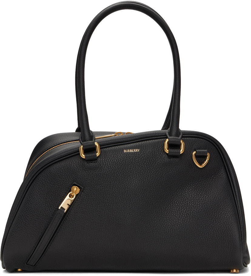 Сумочка Burberry Small Shield Twin Bowling Leather Bag чорний | 8104829