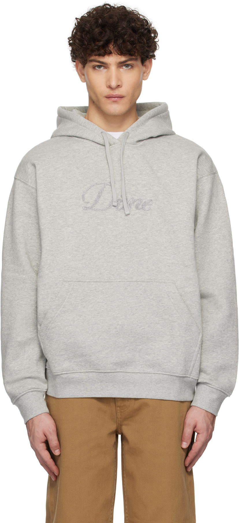 Світшоти Dime Cursive Logo Fleece Hoodie Сірий | DIMEHO2449GRY