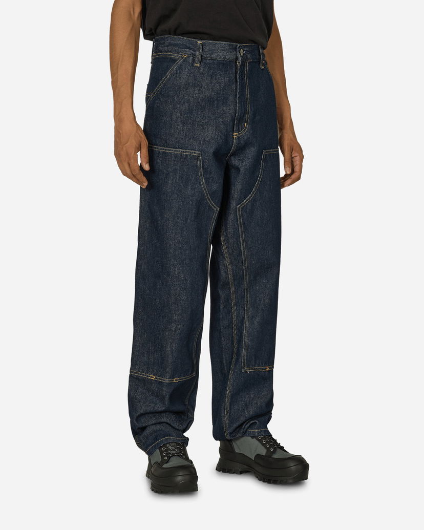 Штани Carhartt WIP Double Knee Pants Blue чорний | I032699 0102