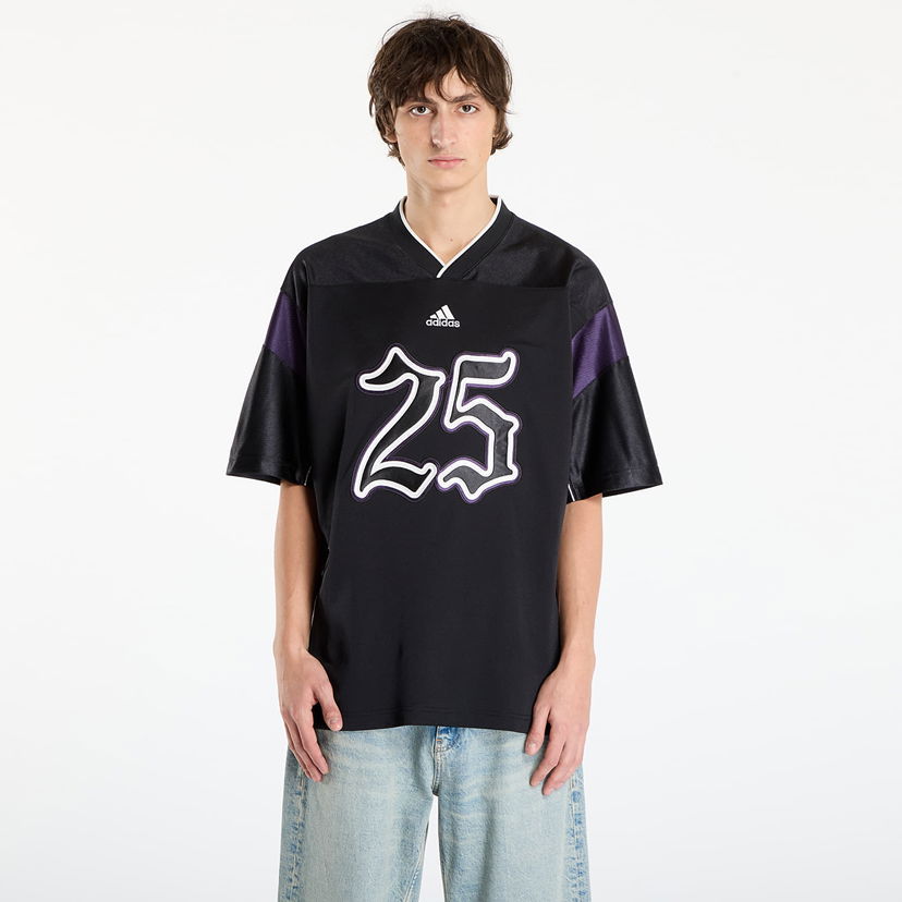Джерсі adidas Originals Oversized Football Jersey with 25 Graphic чорний | JY2763
