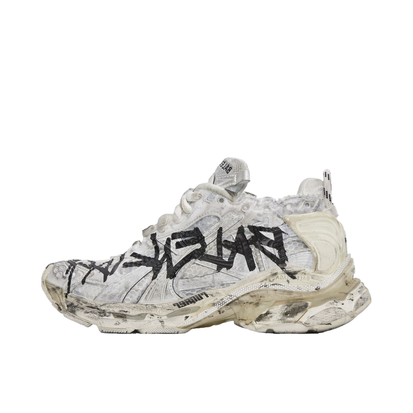 Кросівки та взуття Balenciaga Runner Graffiti "Off-White" білий | 772767 W3RBQ