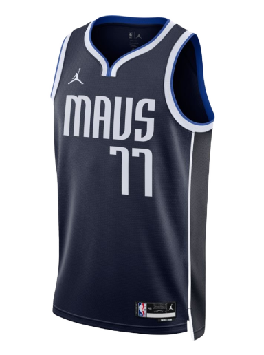 Кроп-топи Jordan NBA Dri-FIT Dallas Mavericks Statement Edition 2022 Statement Jersey темно-синій | DO9523-420