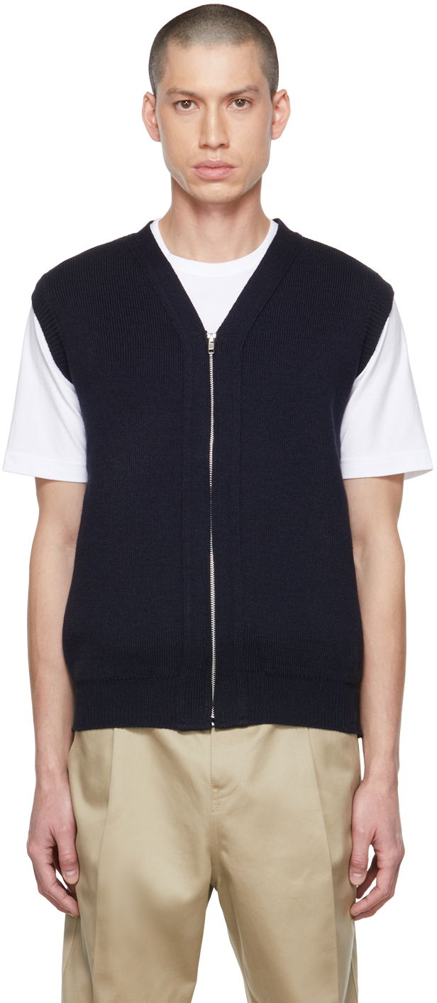 Жилет Comme des Garçons Lochaven of Scotland Edition Zip Vest темно-синій | DH-N506-051
