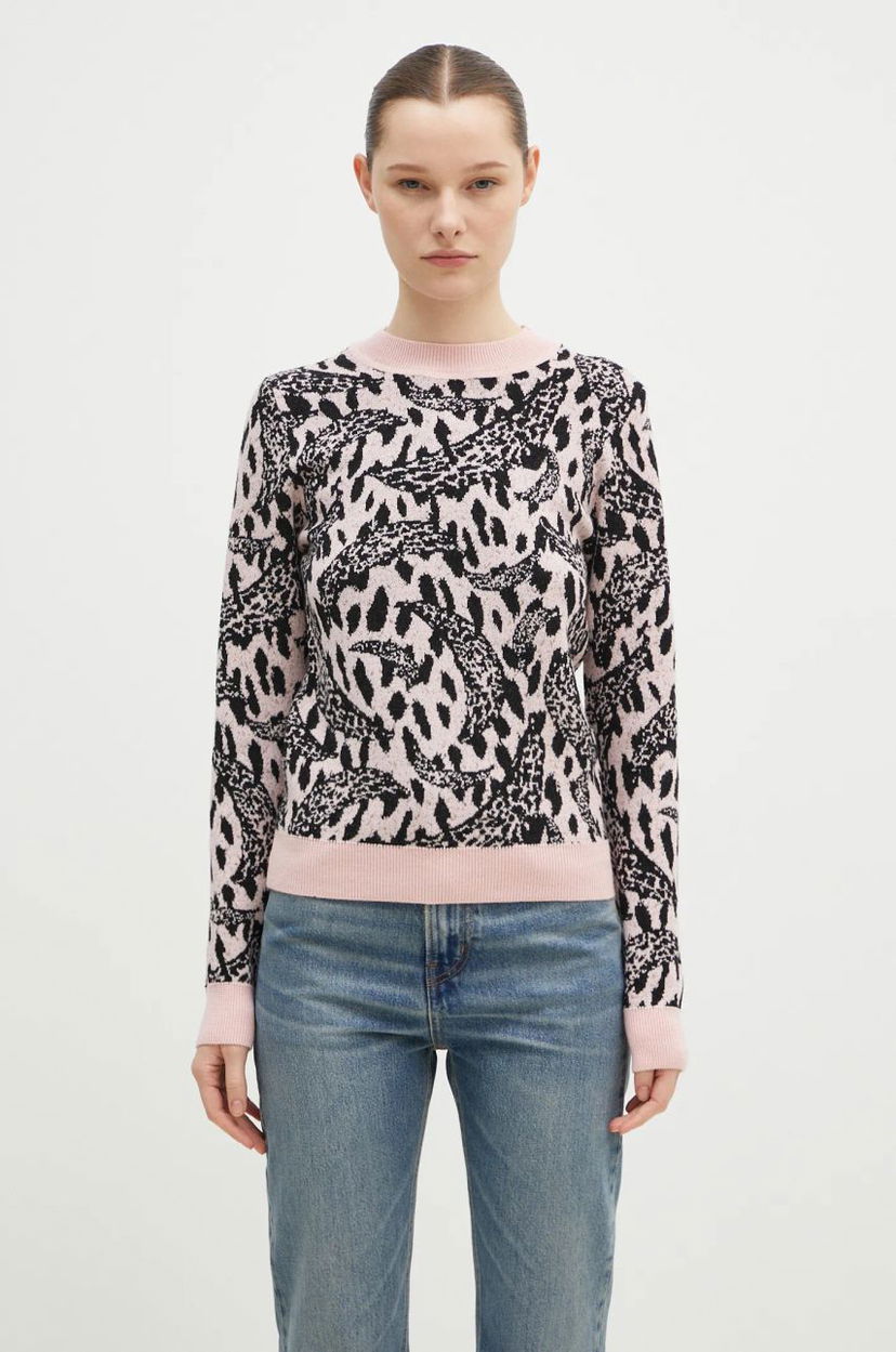 Cветр Fiorucci Pink Banimalier Wool Blend Sweater Рожевий | W01FPKSW195KN03PN04