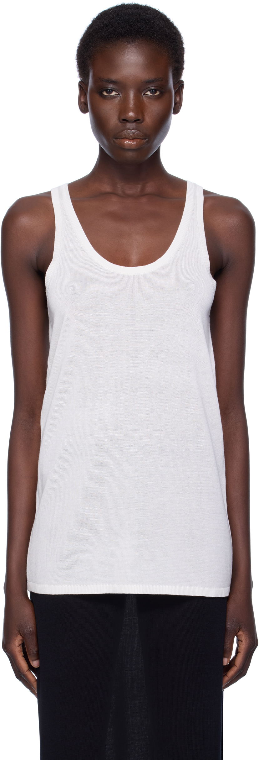 Безрукавка TOTEME TOTEME Knit Tank Top білий | 253-WRT0530-YA0079