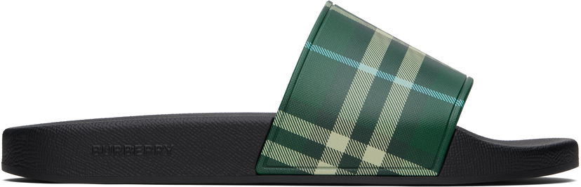 Аксесуари Burberry Burberry Check Pool Slides Зелений | 8113264