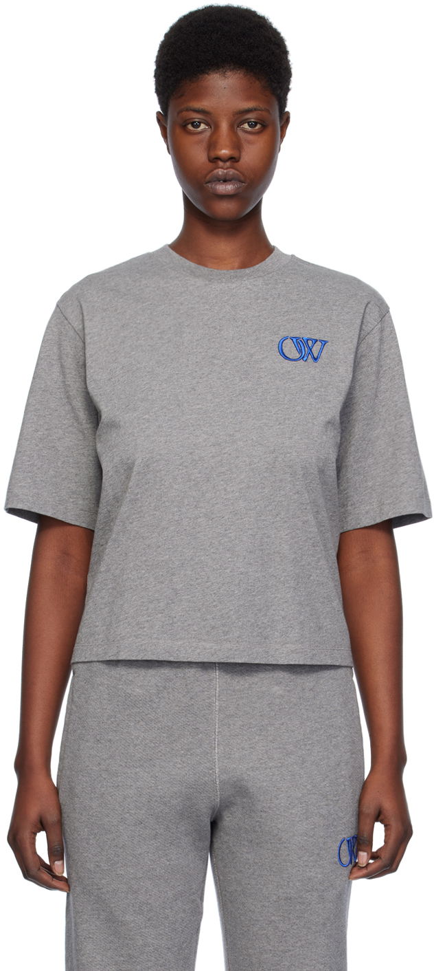 Футболка Off-White Ow Basic T-Shirt Сірий | OWAA124S24JER0060846