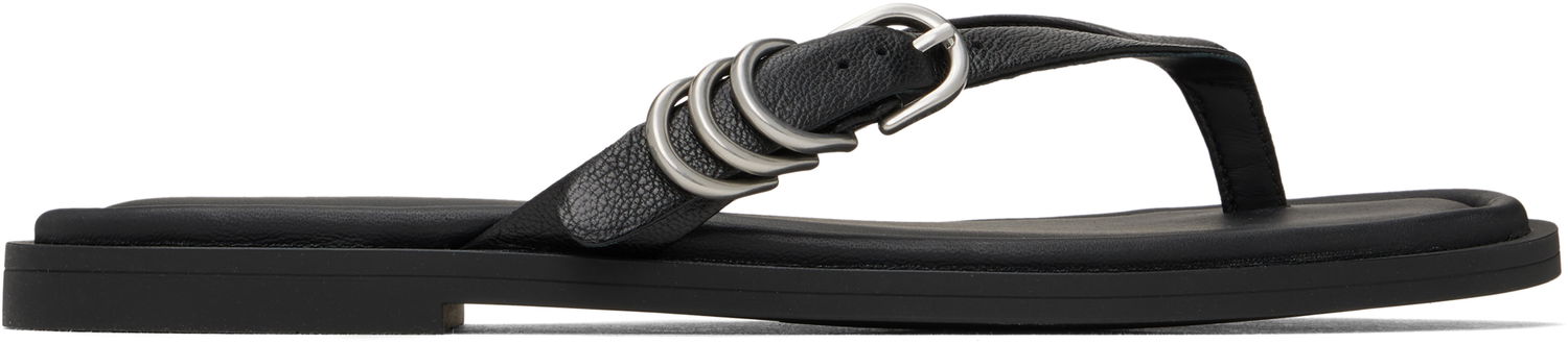 Догляд за взуттям rag & bone Rag & Bone Gia Leather Thong Sandals чорний | WFF25SF1003LE03, 0