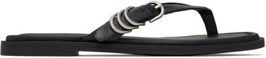Догляд за взуттям rag & bone Rag & Bone Gia Leather Thong Sandals чорний | WFF25SF1003LE03, 0