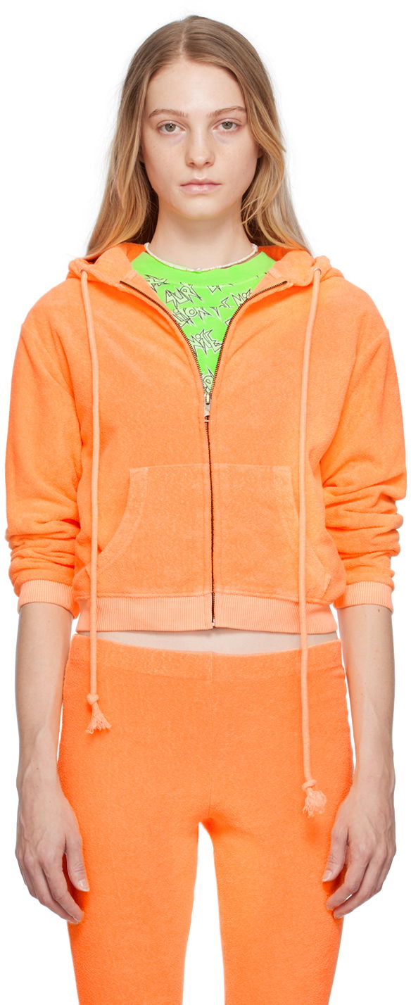 Світшоти ERL Cropped Zip Hoodie Помаранчевий | ERL06T110