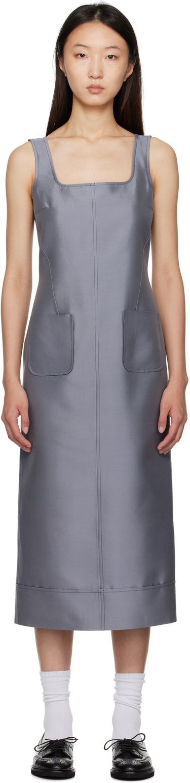 плаття Thom Browne Thom Browne Column Maxi Dress Сірий | FDSF20A-F0989, 0