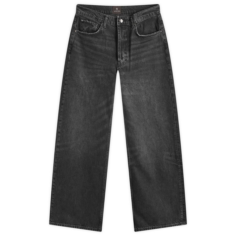 Джинси Anine Bing Manon Dark Grey Denim Jeans 26" чорний | A-06-10593-WHG21