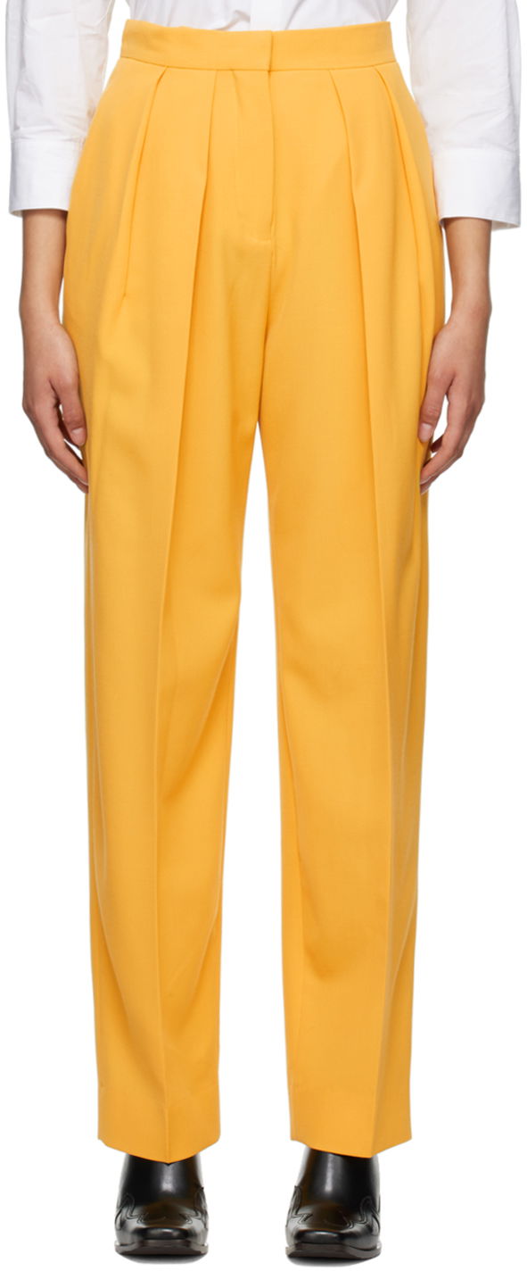 Штани Stella McCartney Stella McCartney Pleated Trousers Жовтий | 6400643AU701