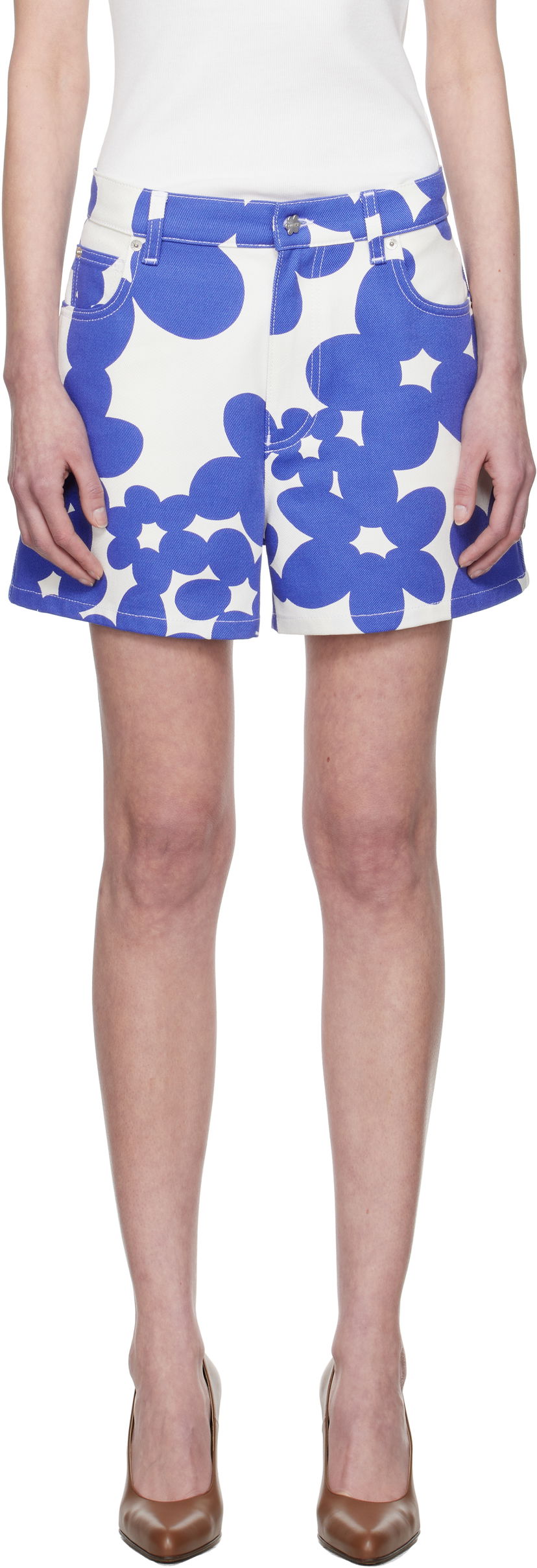 Шорти Marni Marni Dillies Print Shorts Синій | PAMA0543S0 UTC462